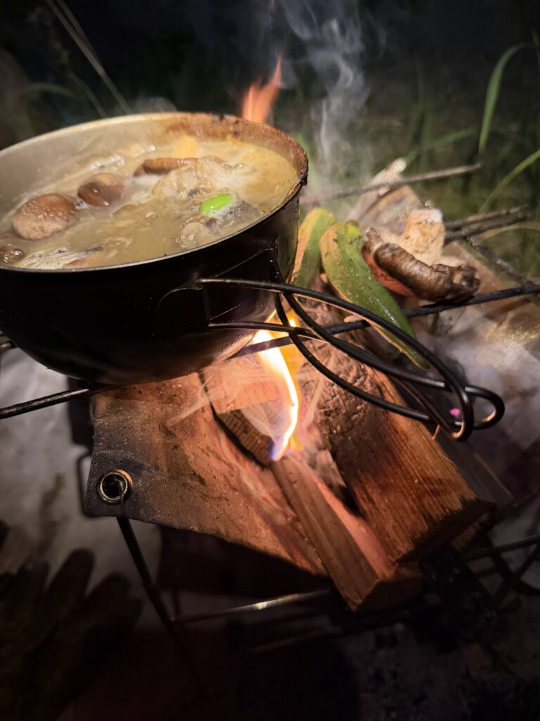 半額タラとキノコ鍋