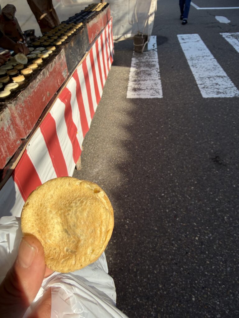 三・八の市の回転焼き