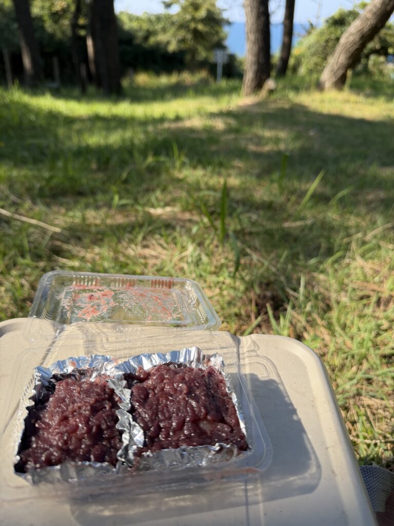 デザートのおはぎ