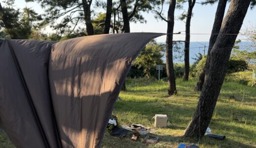 100km走った翌日、よちよち歩きでもキャンプできた！ 上越・大潟キャンプ場