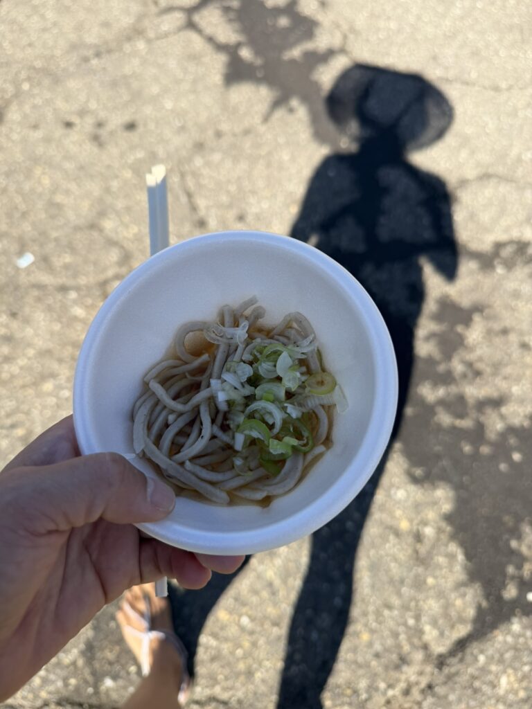 19 62.4km 吉川区総合事務所 お蕎麦をいただく