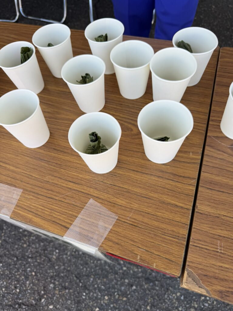 19 62.4km 吉川区総合事務所 笹団子もいただく